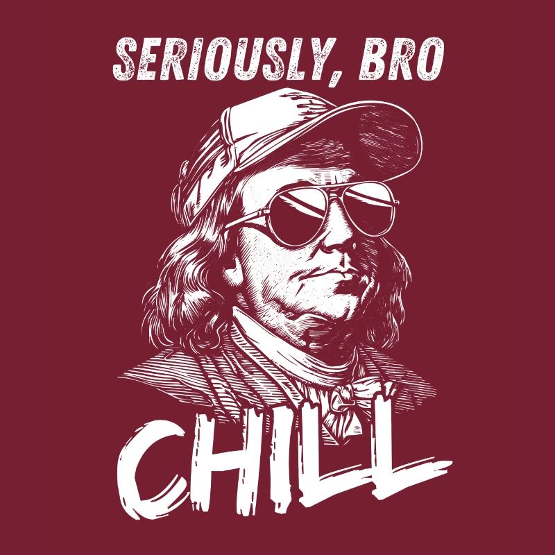 Seriously Bro Chill Benjamin Franklin Meme Figur