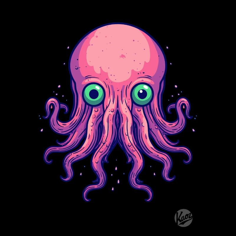 pieuvre de dessin animé coloré pieuvre