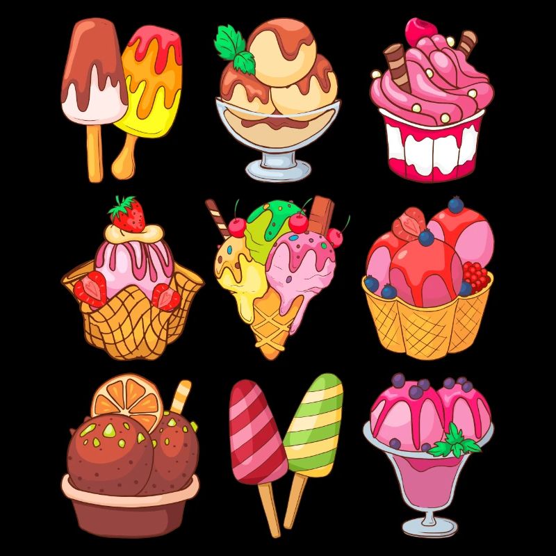 Eis Speiseeis Eiskrem Eiscreme Kugeleis Eisbecher