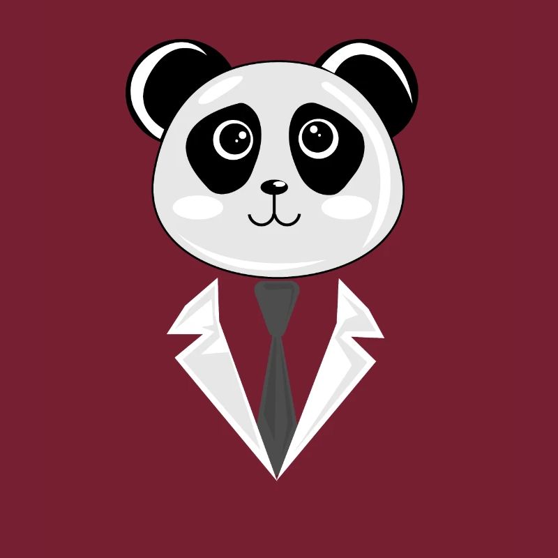 Panda dans un cadeau de costume