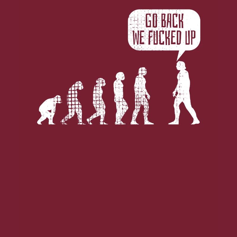 Evolution - Darwing Entwicklung Lustig Geschenk