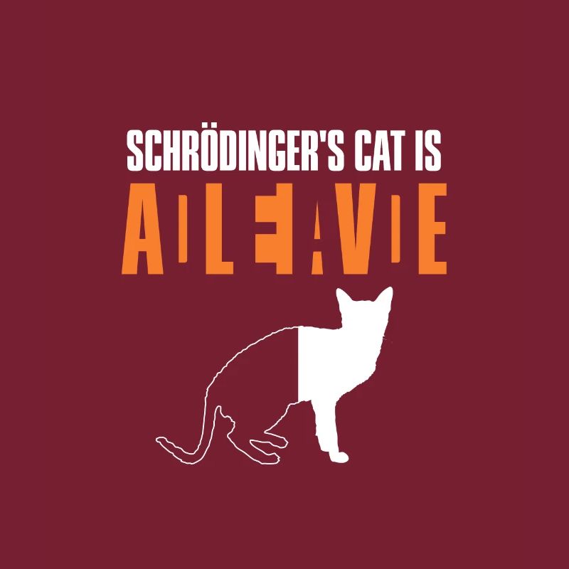Schrödingers Katze Tot Lebendig Physik Geschenk