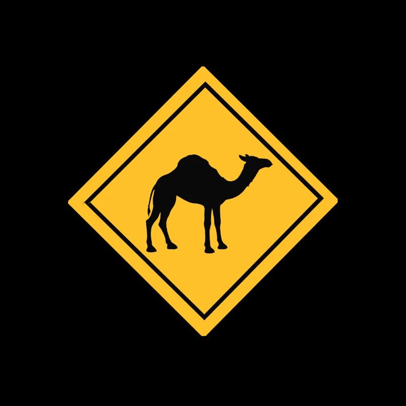Kamel Camel Dromedar Silhouette Geschenkidee