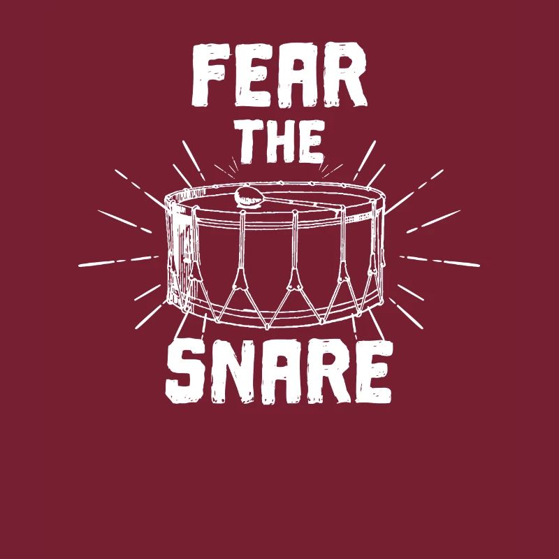 Lustige Angst der Snare Drum Lover oder Schlagzeuger
