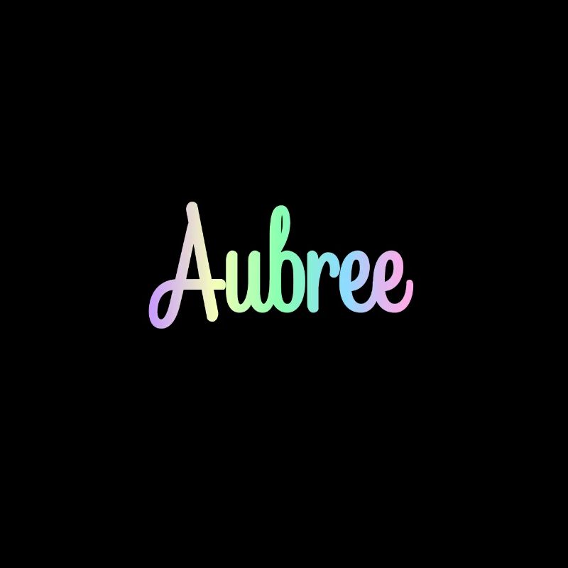 AUBREE Rainbow Minimalist Cursive