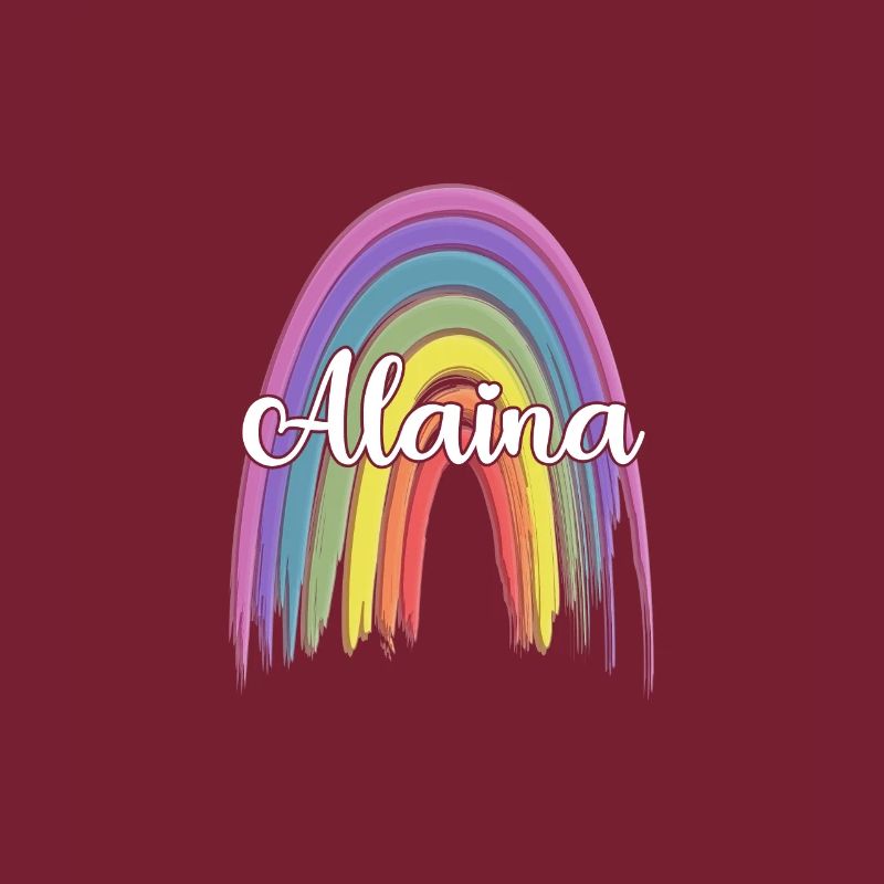 ALAINA Arc-en-ciel Cursive