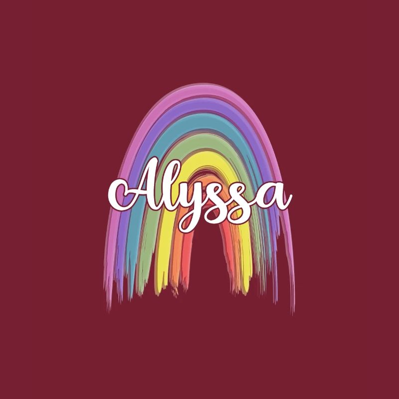 ALYSSA Rainbow Cursive