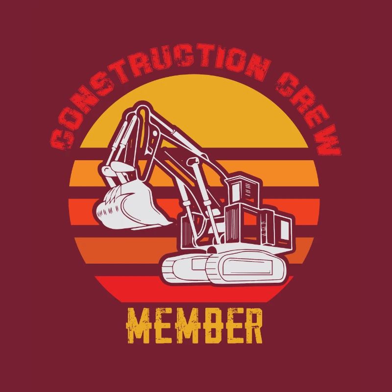 Ouvrier de la construction Équipe de construction d’excavatrices