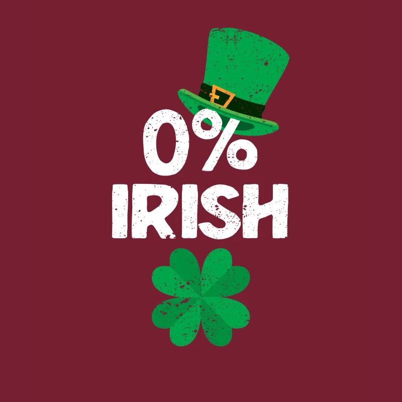 0% Irisches Kleeblatt Lustiger St. Patricks Day