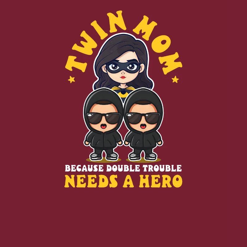 Twin Mom Because Trouble Needs a Hero