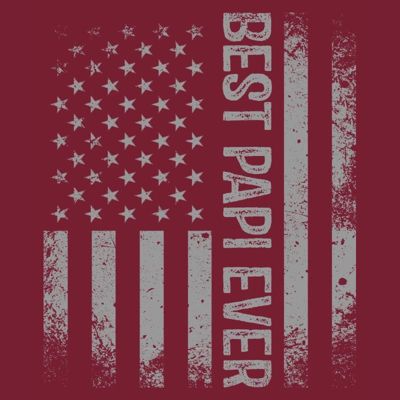 Best Papi Ever US American Flag Father's Day