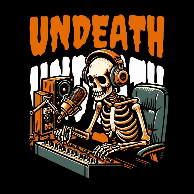 Tontechniker Toningenieur Skelett Undeath