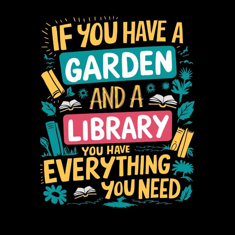 Garten und Bücher – das wahre Glück