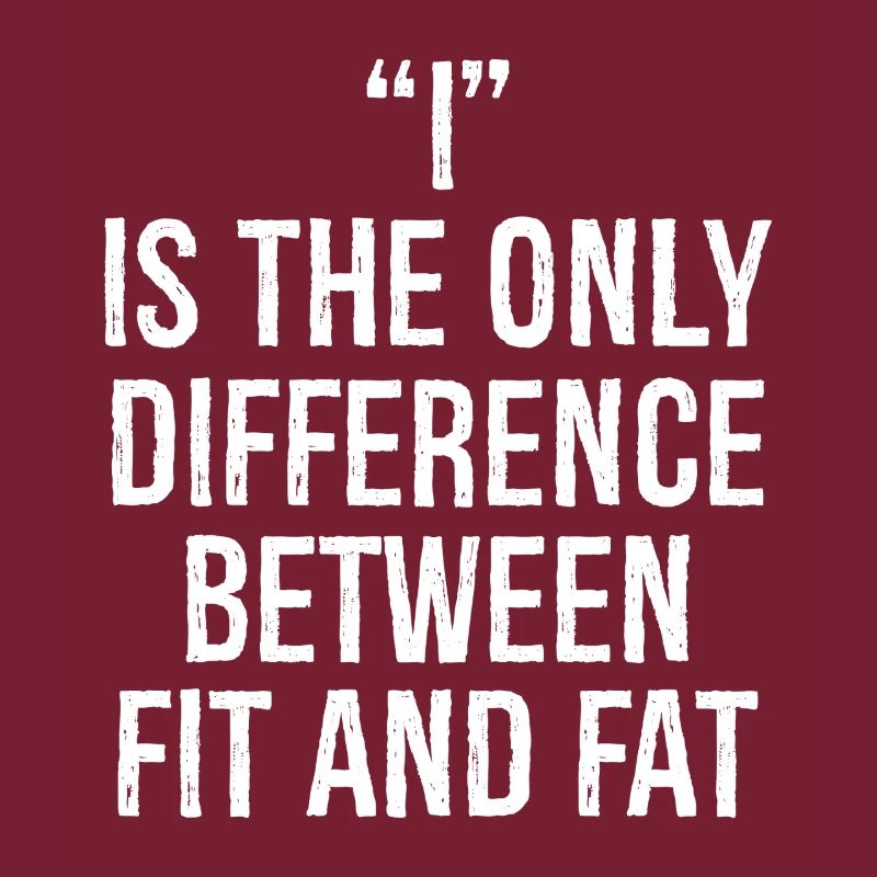 I is the only difference between fit and fat