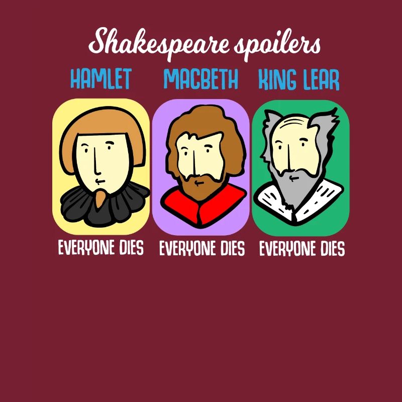 Shakespeare citation Spoiler Hamlet enseignant cadeau