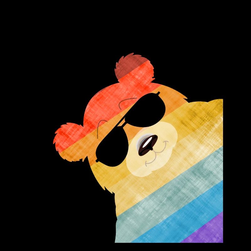 Panda Bear Retro