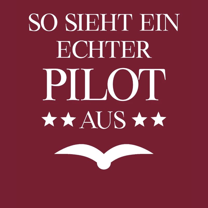 So sieht ein echter Pilot aus Flugschein Geschenk