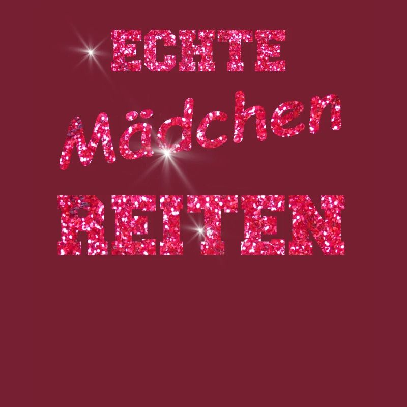 ECHTE MAeDCHEN reiten GLITZER