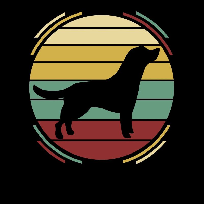 Labrador chien rétro