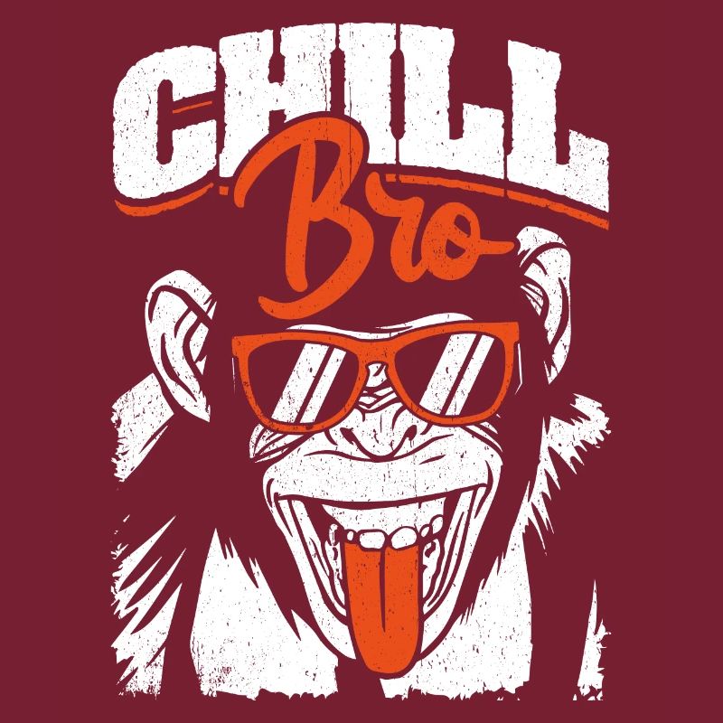 Chill Bro - Cooler Affe mit Sonnebrille