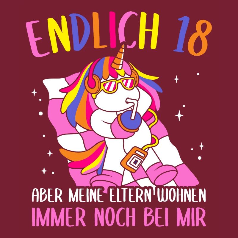 Endlich 18 Geburtstag Feiern Geschenkidee Geburtst