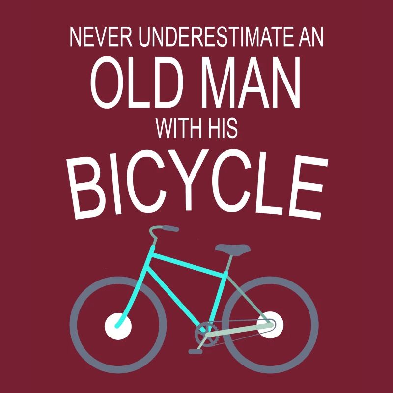 Old man with bicycle