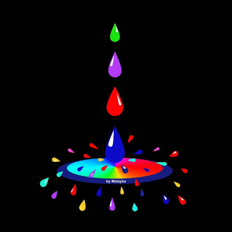 Couleur et gouttes dans une relation cool