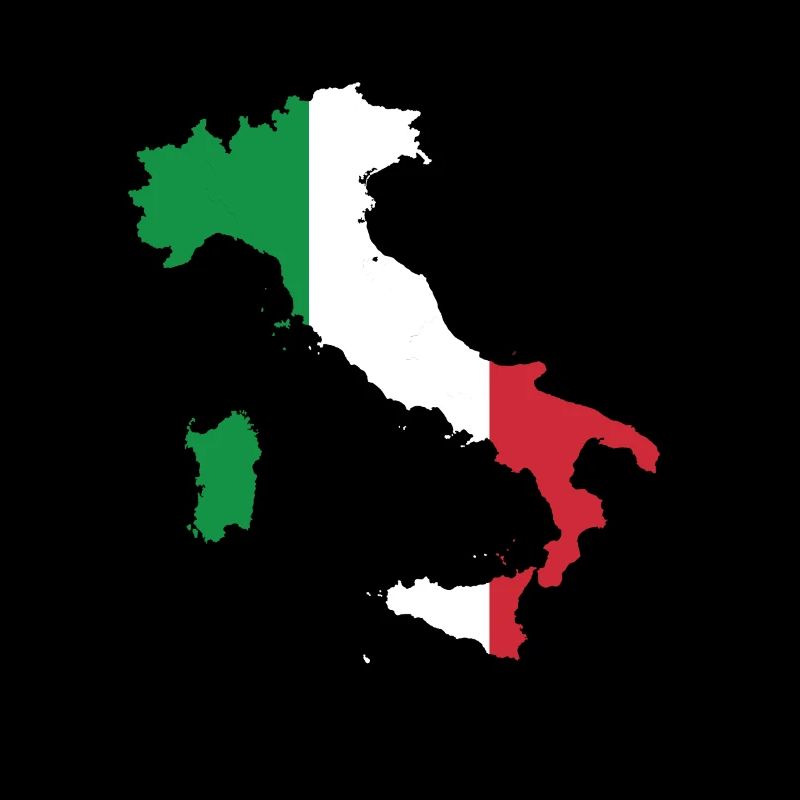 Italy Map Italian Flag Gift