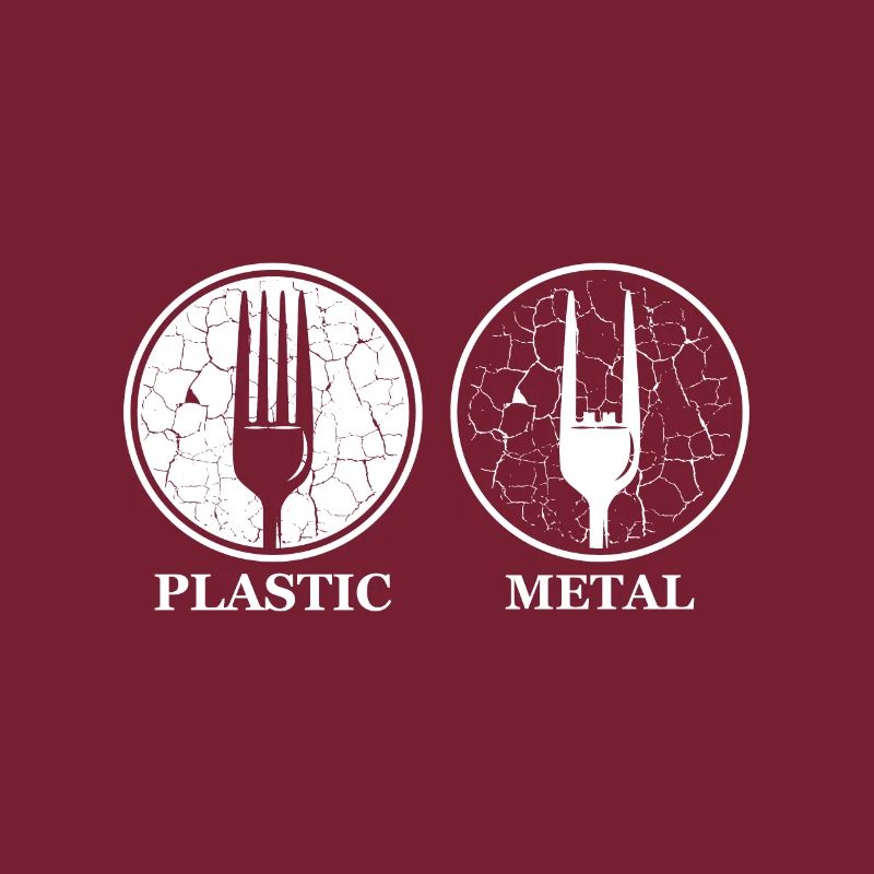 Fork plastic metal fork fork hand joke gift