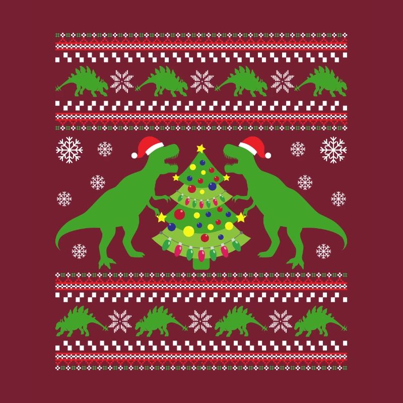 Pull de Noël laid Dino de Noël T-Rex