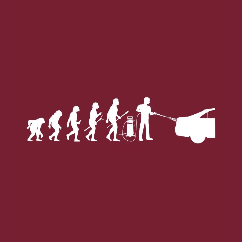 Lustiges Evolution Autopflege car wash Design