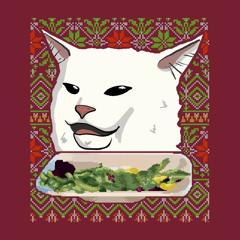 Cadeau de pull de Noël moche de chats