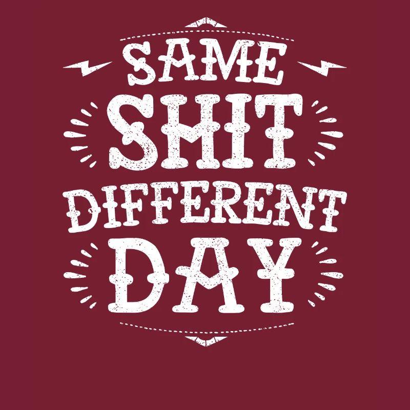 Same sh*t diffent day funny grumpy demotivational