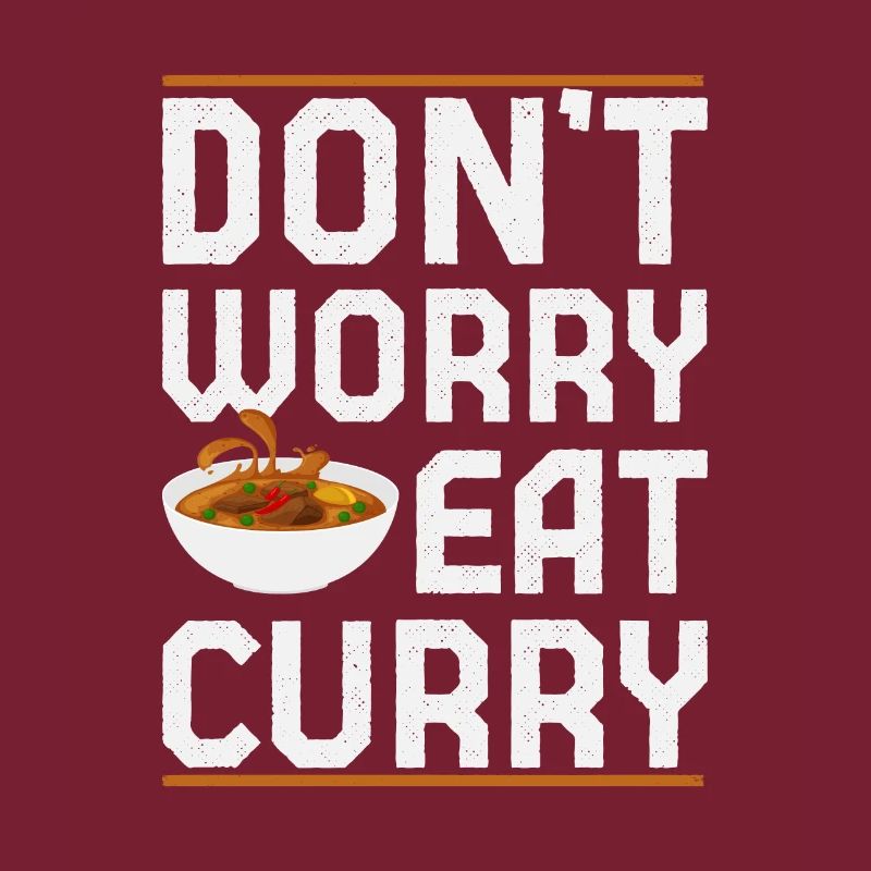 Ne vous inquiétez pas de manger Curry Slim Fit