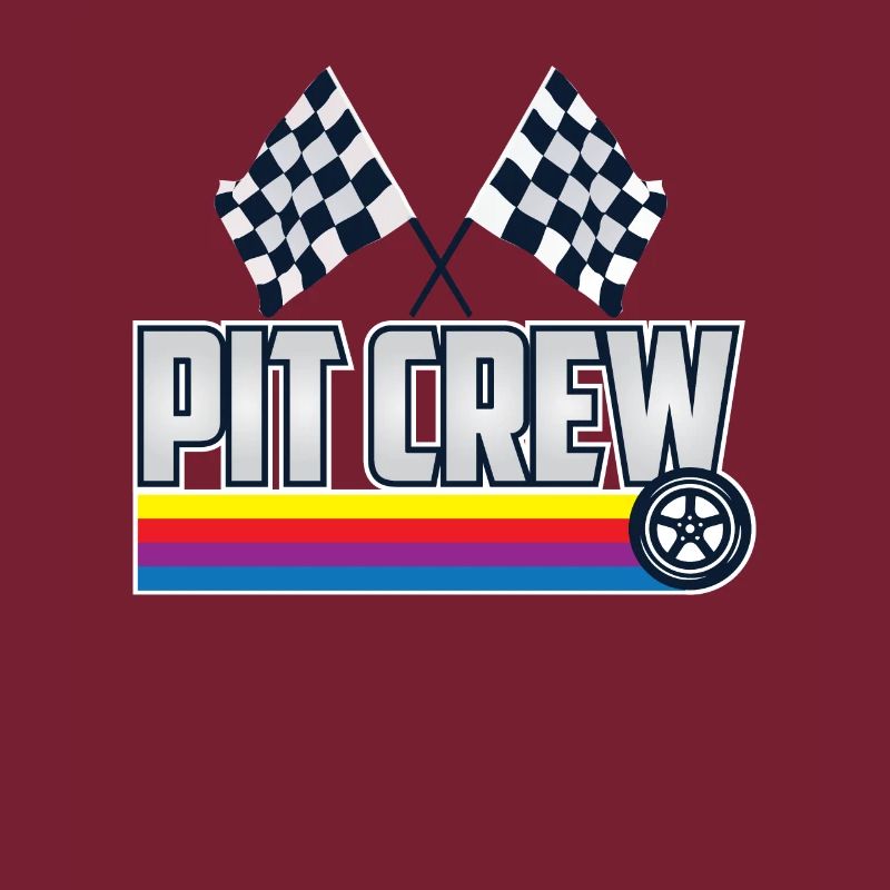 Pit Équipage Racing Car Driver Idea Pit Crew