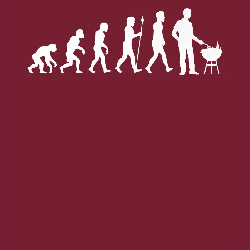 Evolution Bbq Barbecue Meat Funny Cookout Grilling