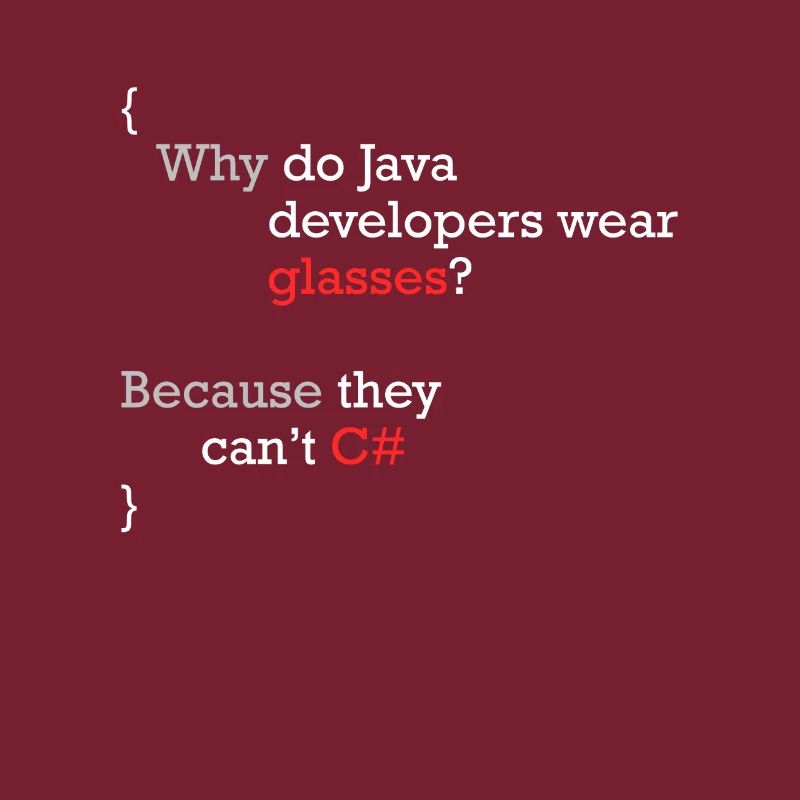 C# Programmierer Witz Code Coder C Sharp