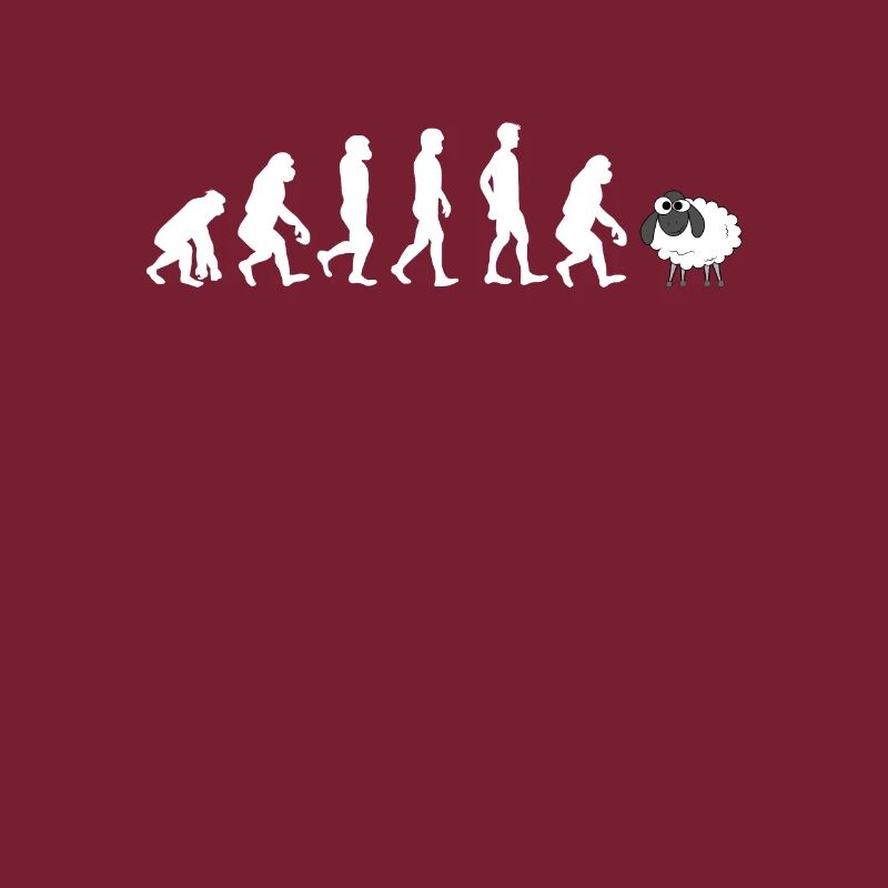 Lustige sarkastische Wake Up Sheeple Evolution von Moder