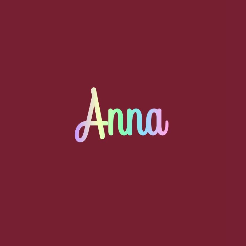 ANNA Rainbow Cursive minimaliste