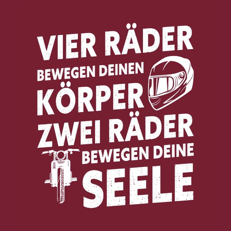 Vier Räder Bewegen Den Körper Zwei Räder Bewegen