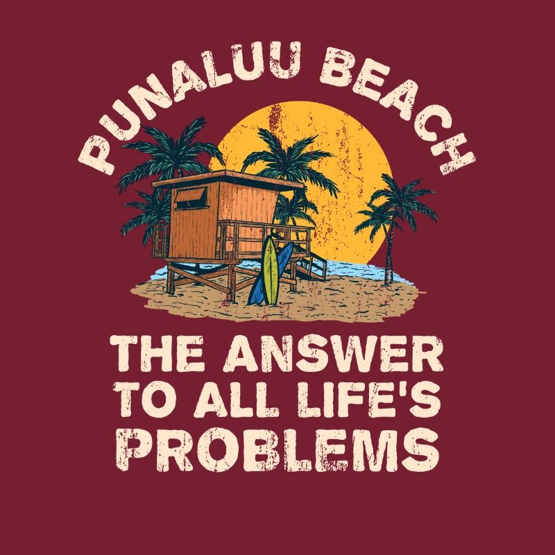Punaluu Beach Answer To All Life's Problems