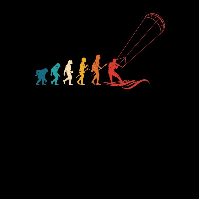 Lustiges Kitesurfen Kite Surfing Evolution