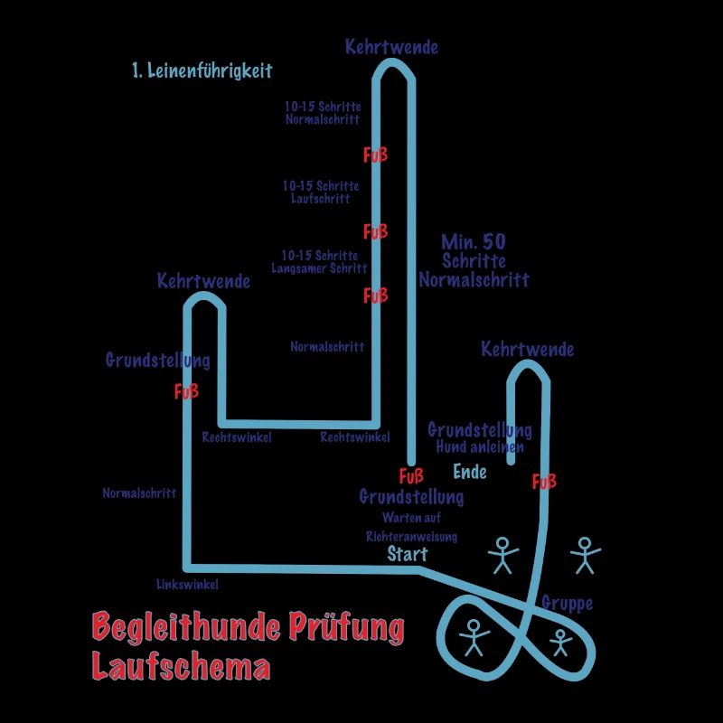 Begleit Hunde Laufschema