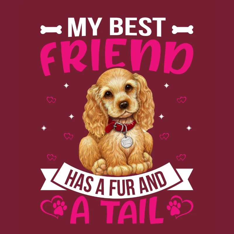 Cocker Spaniel Meilleur ami a de la fourrure et de la queue