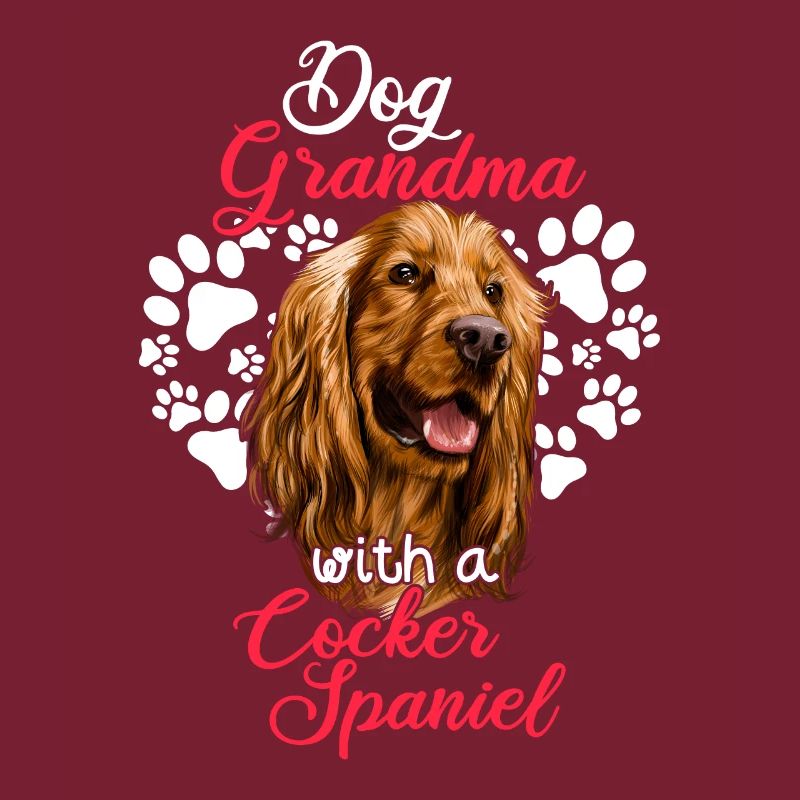 Hund Oma Mit Cocker Spaniel Lustige
