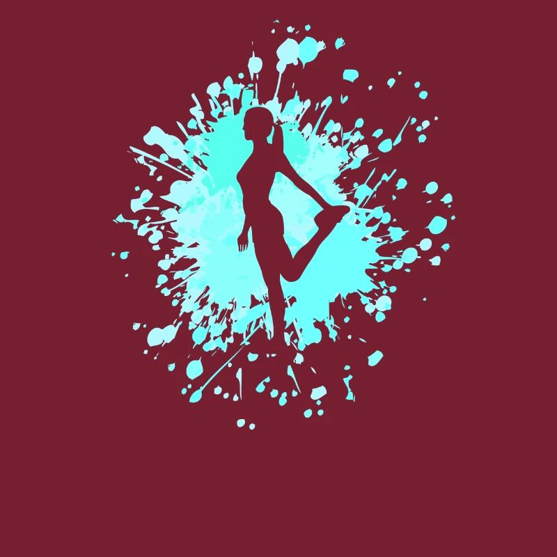 Danseur Stretching Color Splash