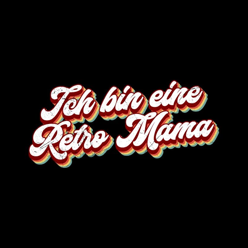 Retro Mama Familie Mutter Kinder Mama