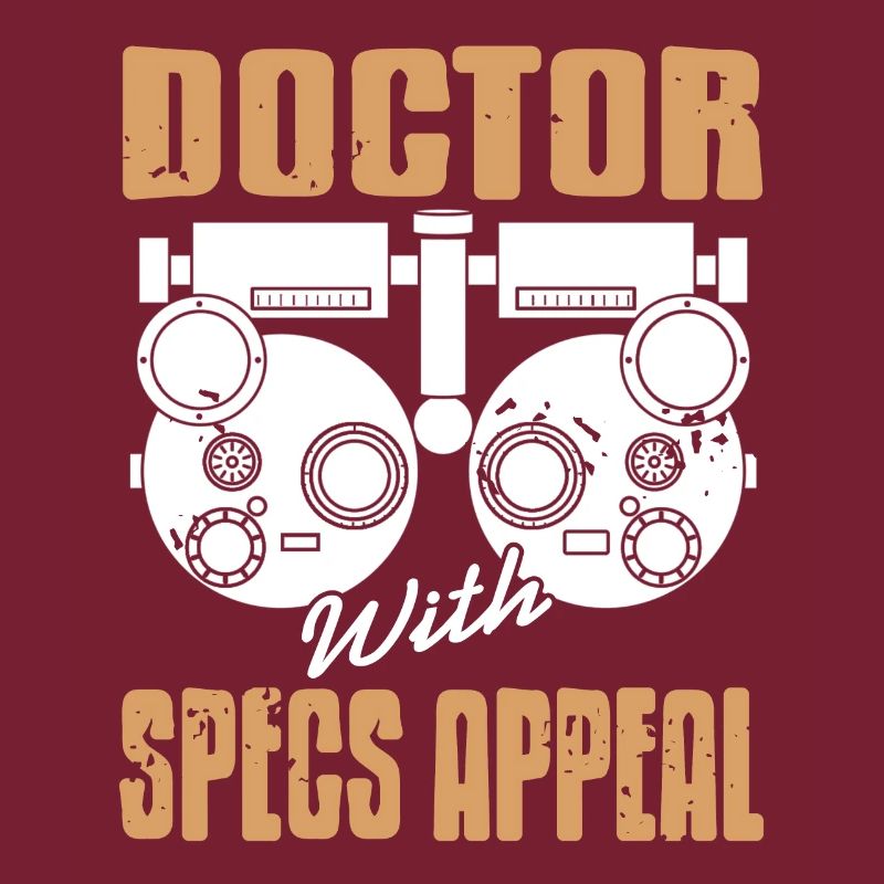 Médecin avec spécifications Appel Drôle Ophtalmologiste