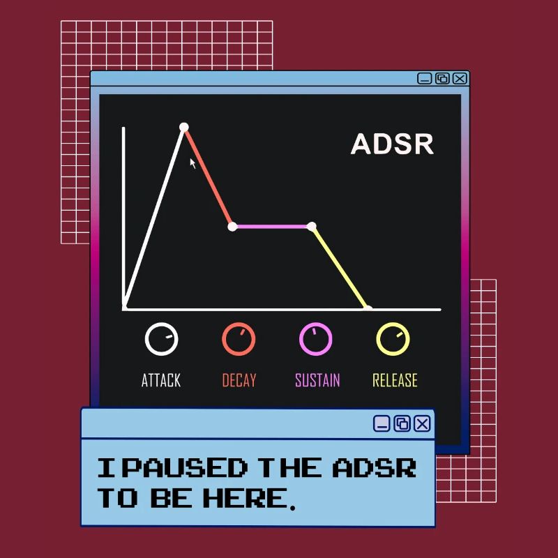 ADSR Envelope Synthesizer Synth Nerdy Vaporwave