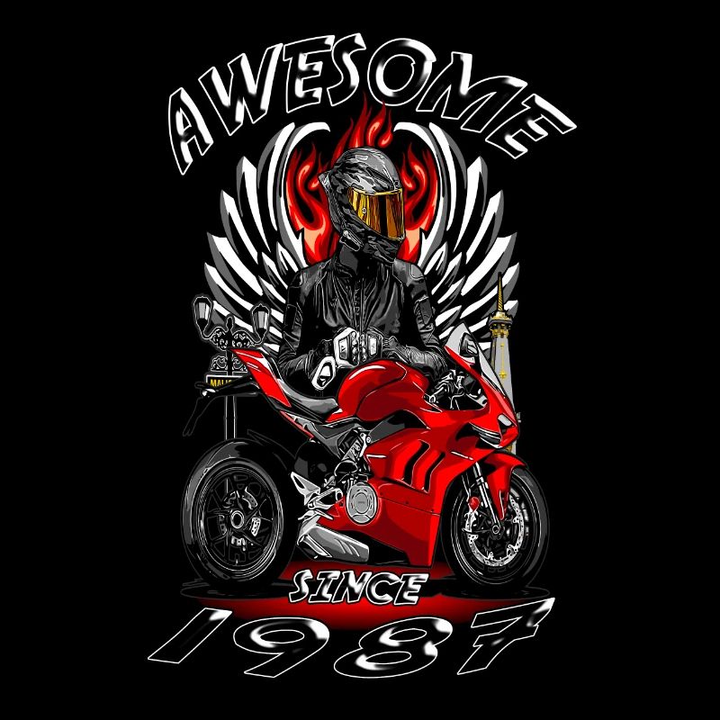 Awesome since 1987, Biker Geburtstag